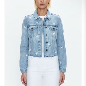 Pistola BRANDO STAR EMBROIDERY DENIM JACKET - ZODIAC
